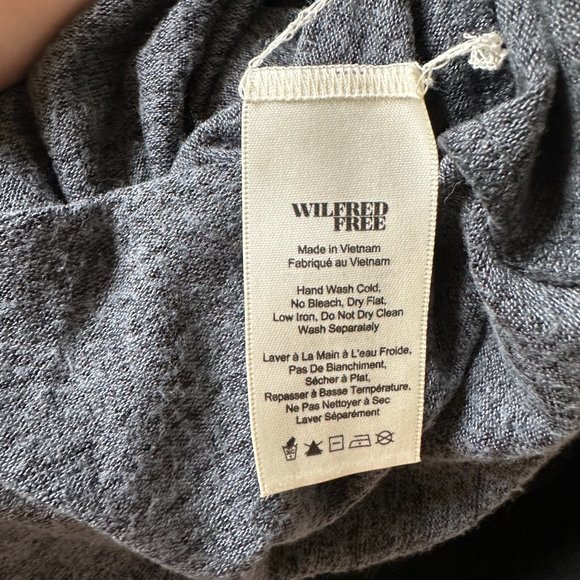 Aritzia Gray Gathered Midi Dress SZ XS - Picture 3 of 4